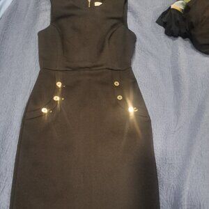 Classy LBD with Gold Buttons